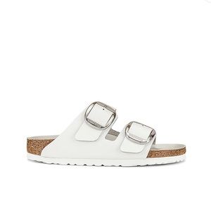 Birkenstock Arizona Big Buckle Sandal in White, size 38